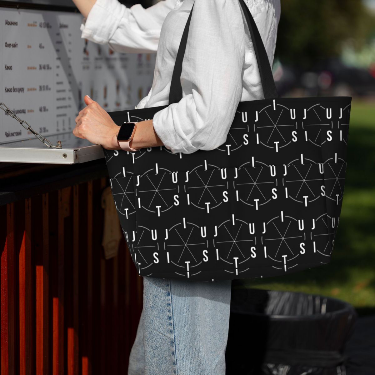 Yoga Fitness Jiu Jitsu - Tas Tote Jiu Jitsu BJJ Circle
