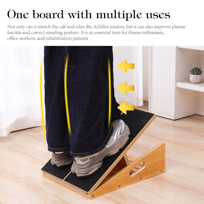 Yoga Fitness Trainer - Papan Peregangan Kayu yang Dapat Disesuaikan