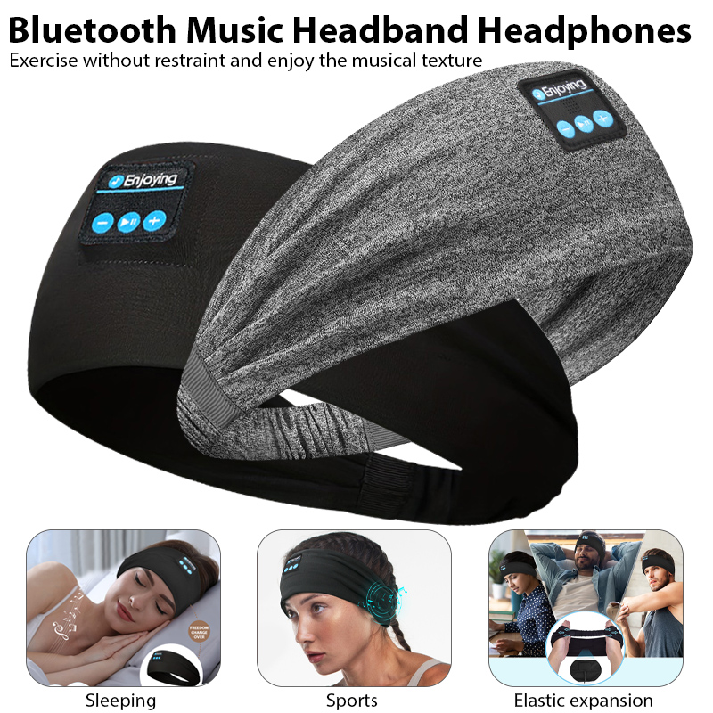 Yoga Fitness Video - Earphone Bluetooth Nirkabel Headband Tidur Headphone