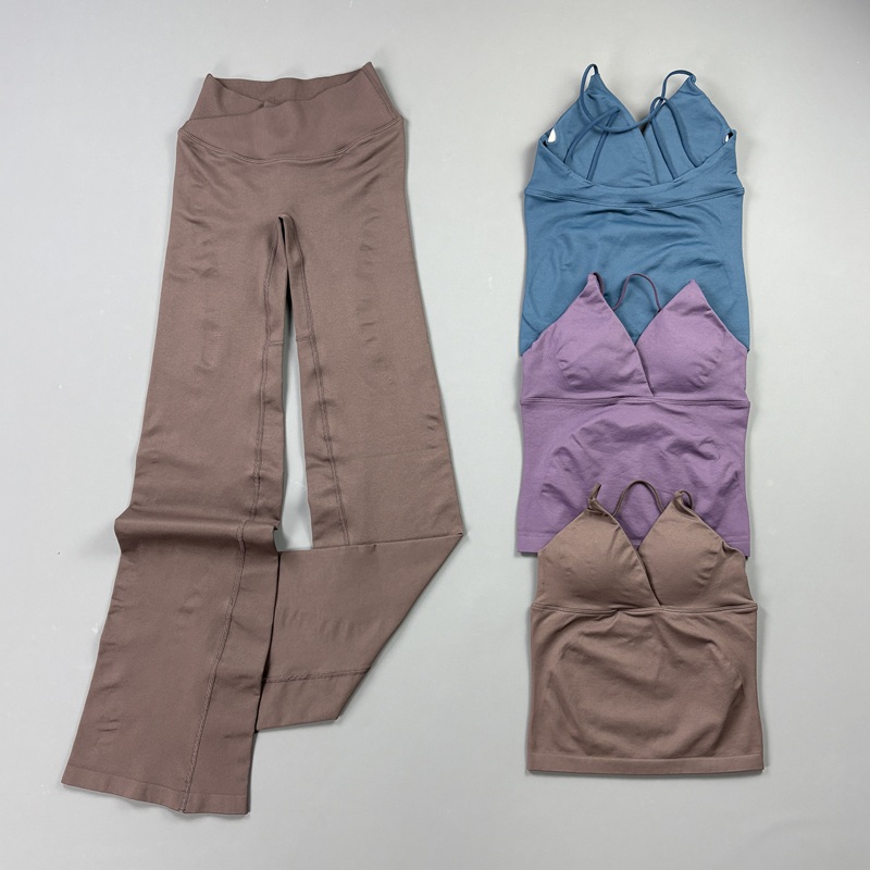 Yoga Fitness Kleidung - 2Pcs Set Yoga Wanita Tanpa Jahitan,