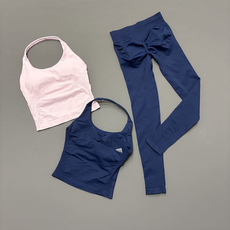 Yoga Fitness Kleidung - 2PCS Set Pakaian Olahraga Wanita Halter