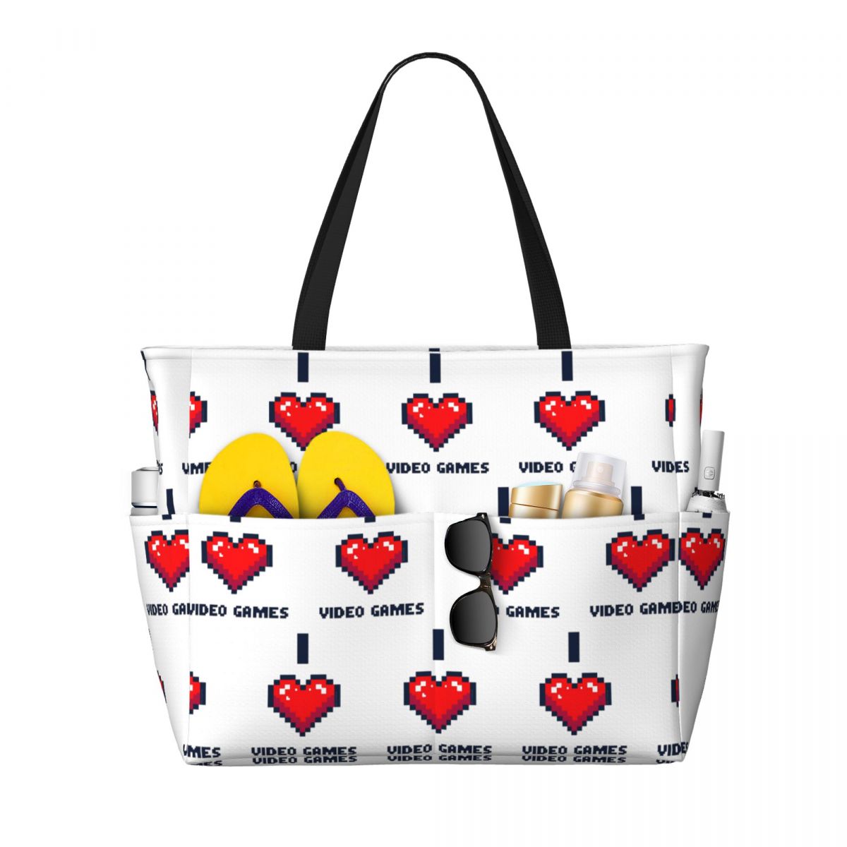 Yoga Fitness Video - I Heart Video Games Tas Tote