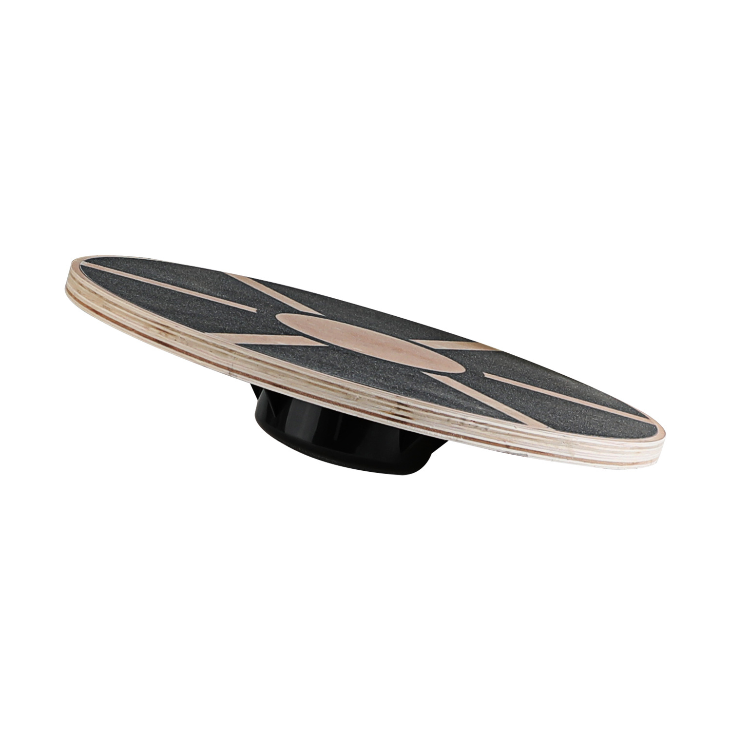 Yoga Fitness Trainer - Papan Keseimbangan Yoga Kayu Putar Anti