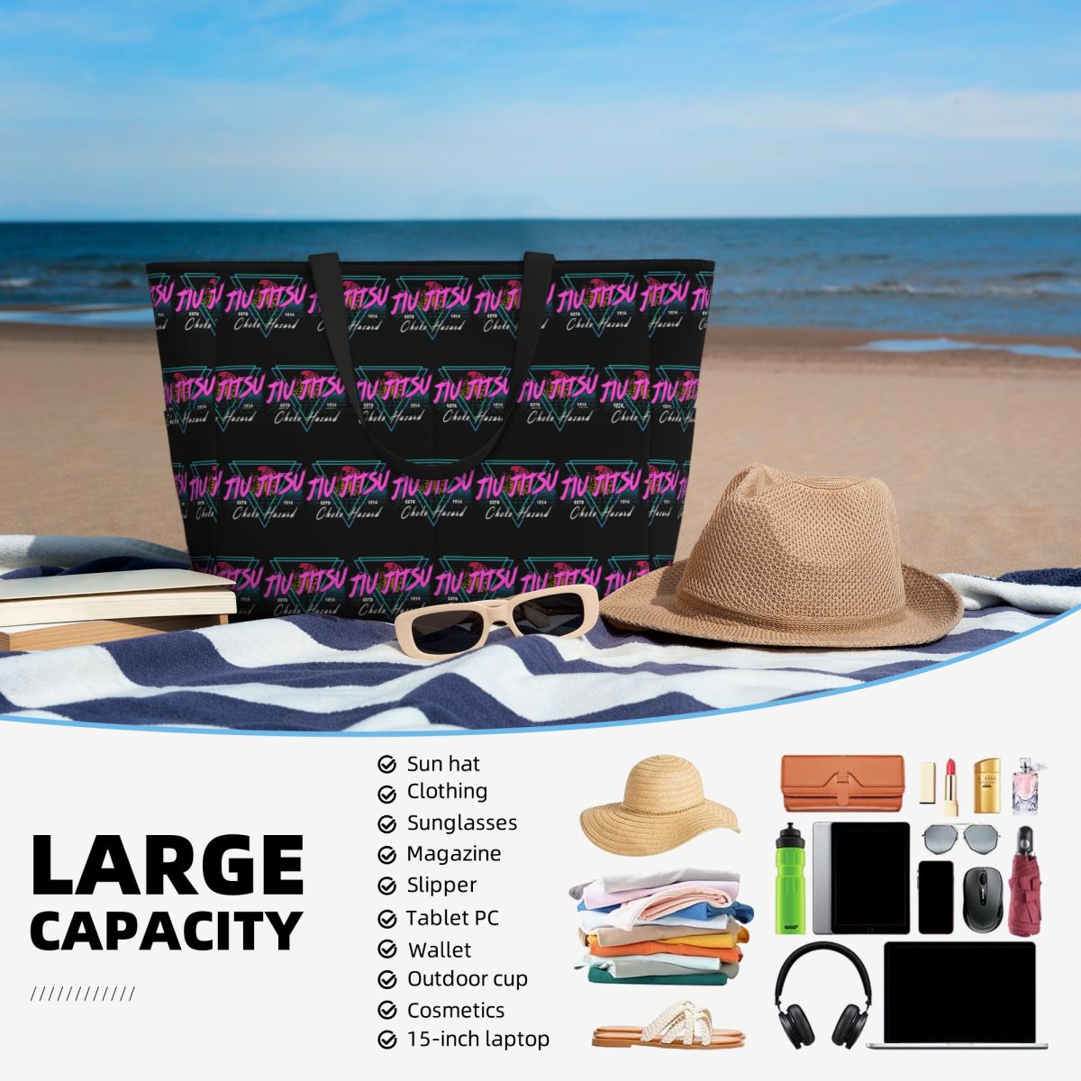 Tas Tote Pantai Jiu Jitsu Bras - Yoga Fitness Jiu Jitsu ulasan dan harga