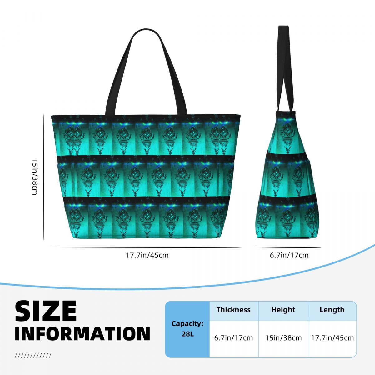 Tas Tote Pantai Geometry Dash  - Yoga Fitness Video ulasan dan harga