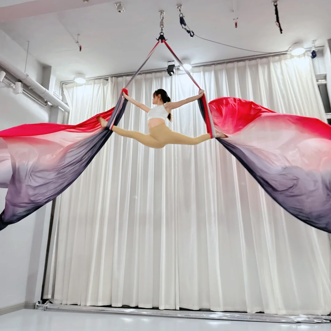 10m Aerial Silks Ombre Aerial  - Yoga Fitness Studio ulasan dan harga