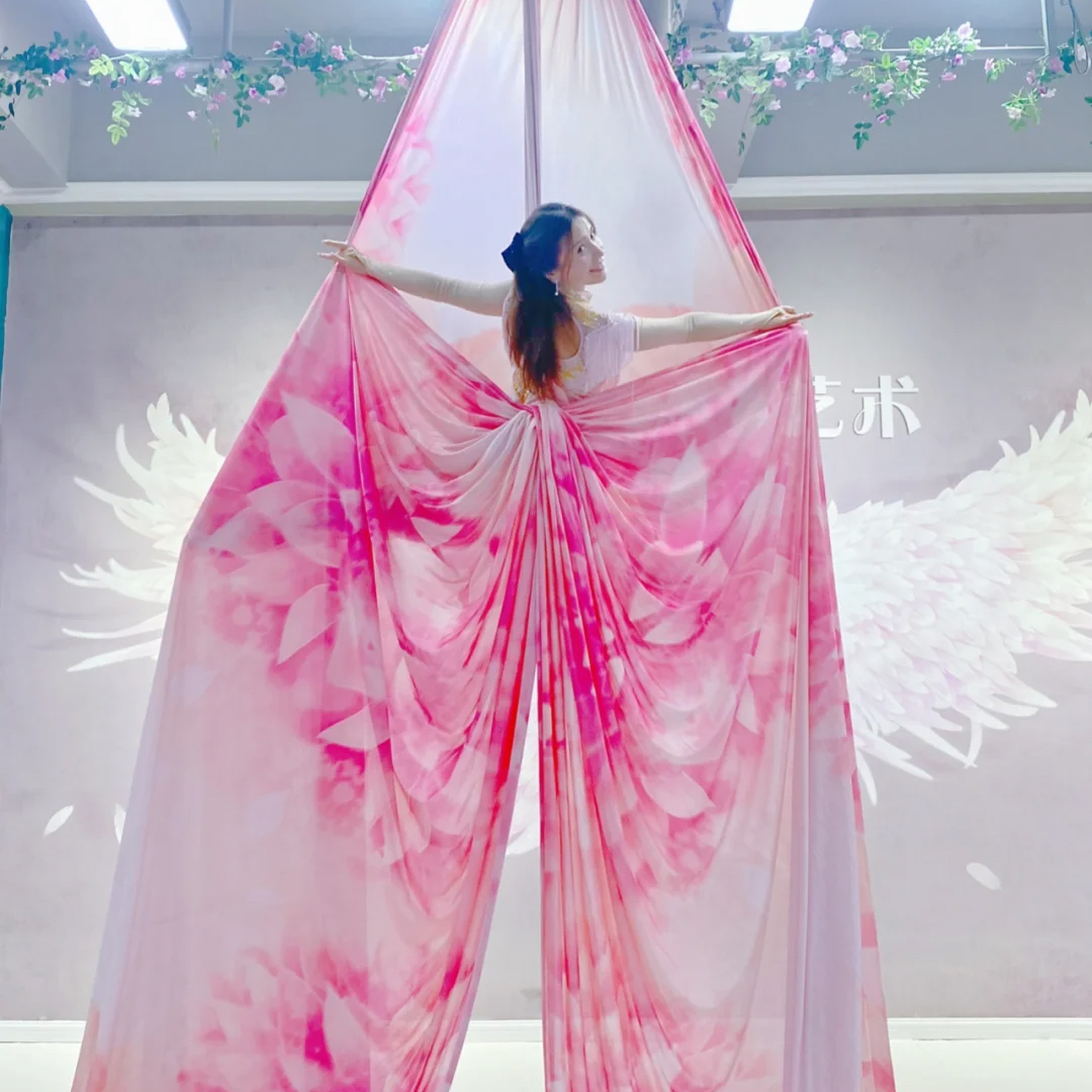 10m Aerial Silks Ombre Aerial  - Yoga Fitness Studio ulasan dan harga