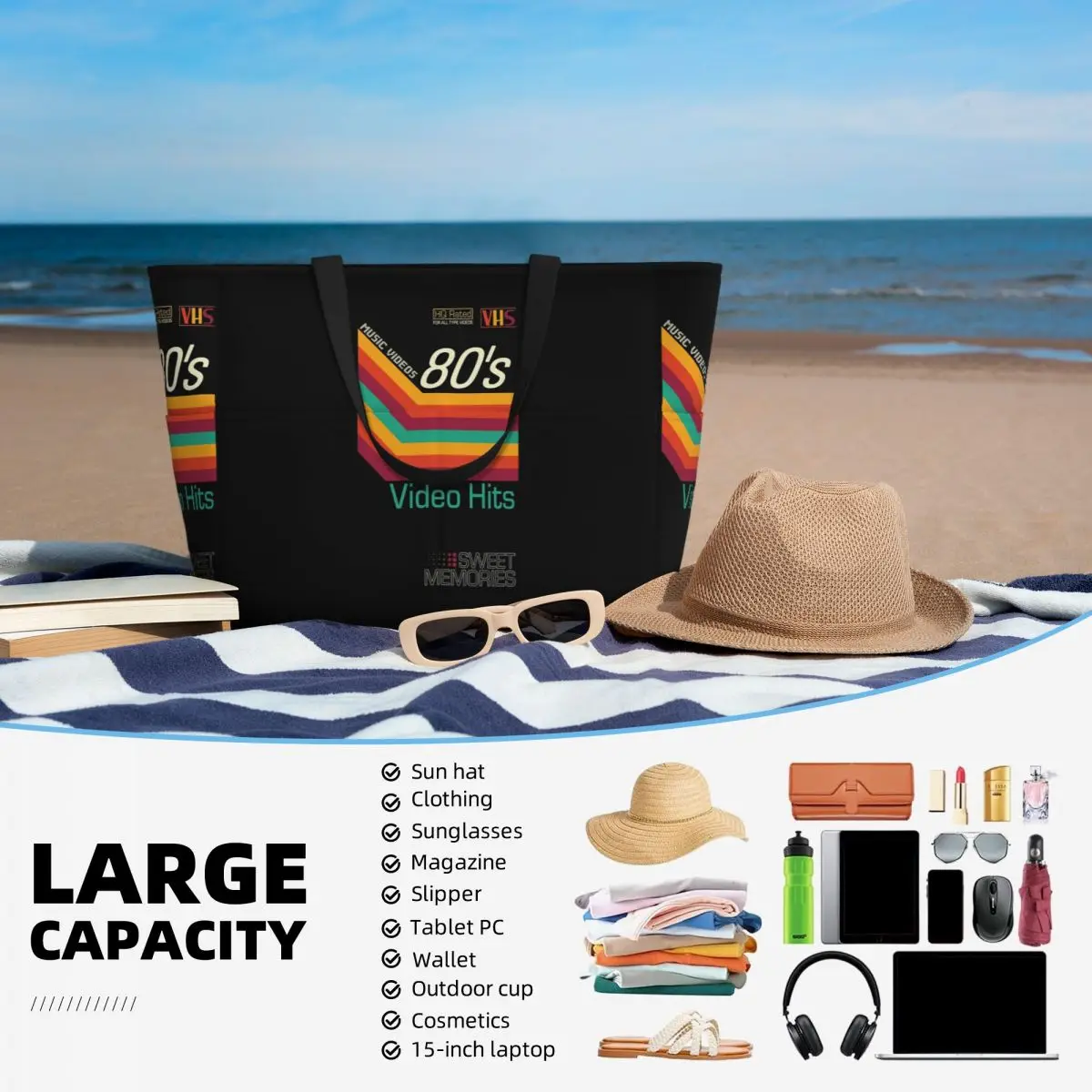 Tas Tote Pantai VHS Kaset Vide - Yoga Fitness Video ulasan dan harga