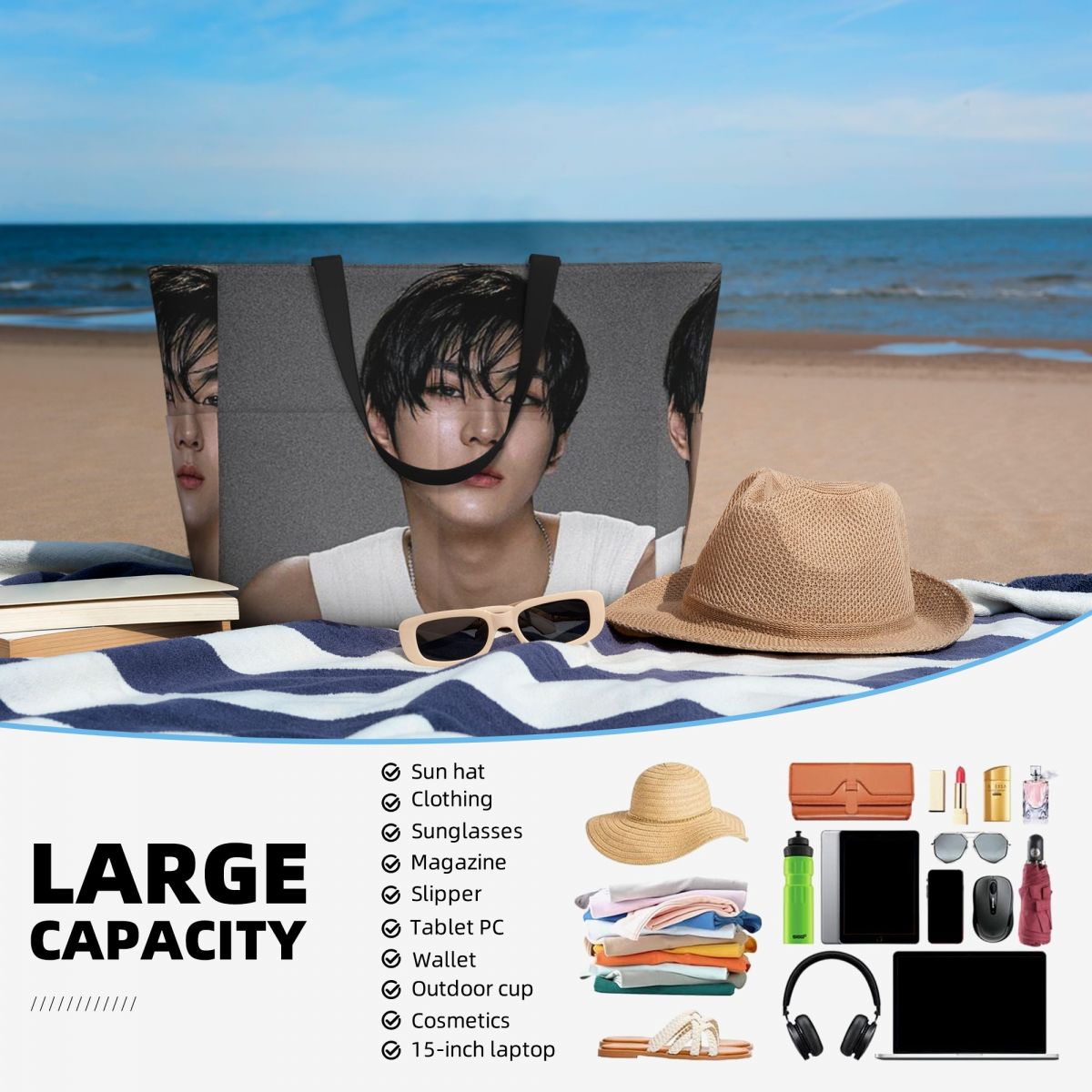 Tas Pantai Kpop Jungwon En, Ta - Yoga En Fitness ulasan dan harga