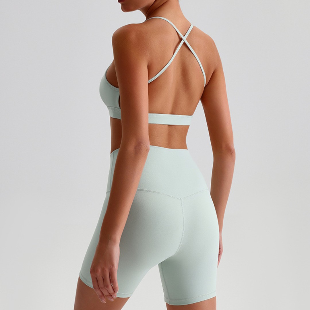 Set Yoga Gym Solid Dampak Ting - Yoga Fitness Kleidung ulasan dan harga