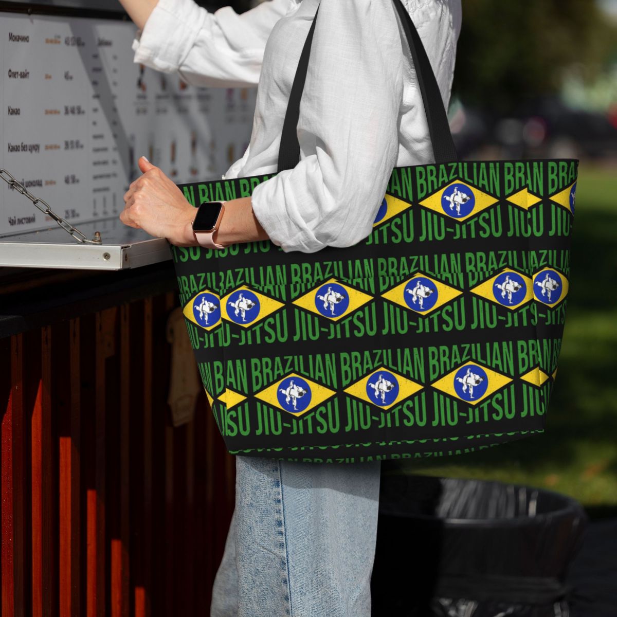 Tas Tote Pantai Brazilian Jiu- - Yoga Fitness Jiu Jitsu ulasan dan harga
