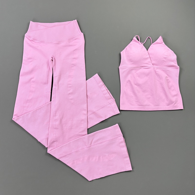 2Pcs Set Yoga Wanita Tanpa Jah - Yoga Fitness Kleidung ulasan dan harga