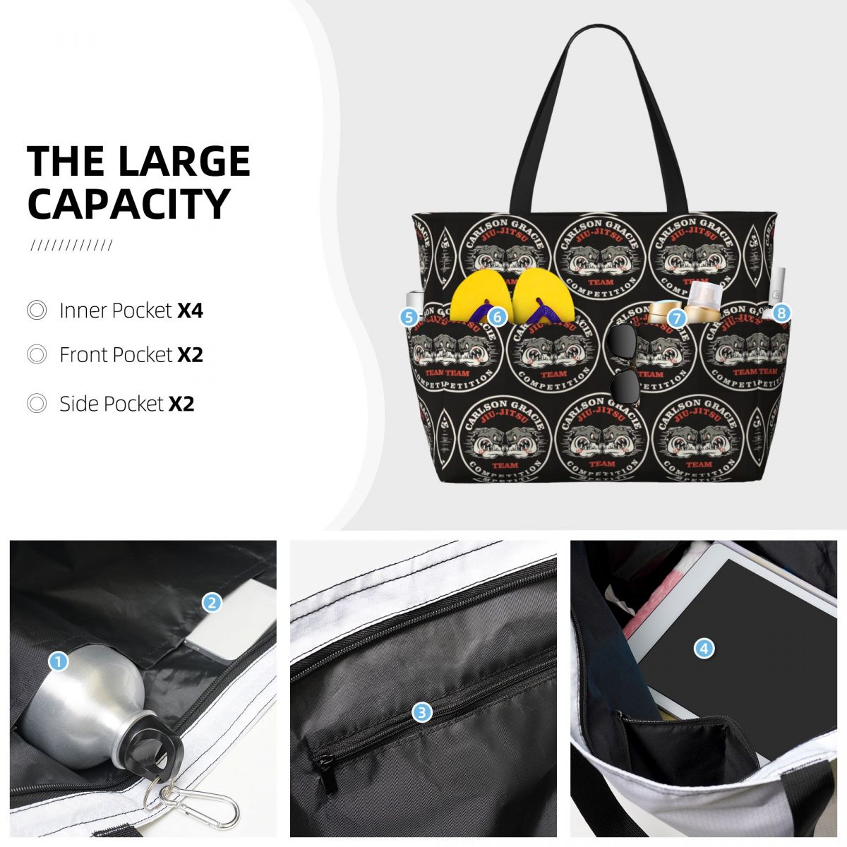 Tas Tote Pantai Tim Carlson Gr - Yoga Fitness Jiu Jitsu ulasan dan harga