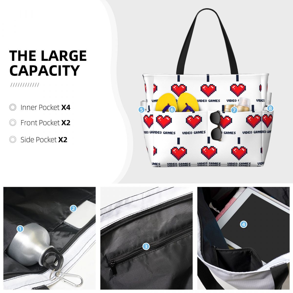 I Heart Video Games Tas Tote P - Yoga Fitness Video ulasan dan harga